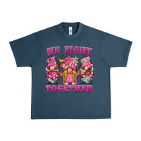 Midnight Navy we fight together breast cancer gnome Urban Heavy Tee - BarkalooDesign