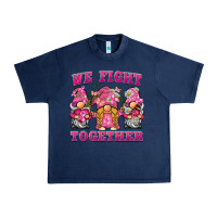 Navy we fight together breast cancer gnome Urban Heavy Tee - BarkalooDesign