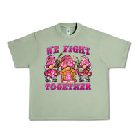 Oil Green we fight together breast cancer gnome Urban Heavy Tee - BarkalooDesign