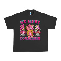 Pigment Black we fight together breast cancer gnome Urban Heavy Tee - BarkalooDesign