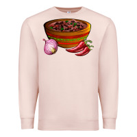 Pale Pink chilli con carne Premium Sweatshirt - AdoDesignShop