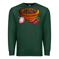 Sports Green chilli con carne Premium Sweatshirt - AdoDesignShop