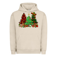 Pigment French Oak Mexican Christmas trees Urban Hoodie - NancyCooperArtShop