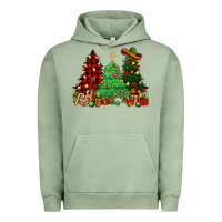 Pigment Oil Green Mexican Christmas trees Urban Hoodie - NancyCooperArtShop