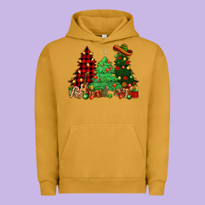 Mexican Christmas Trees Urban Hoodie Designed By Nancycooperartshop