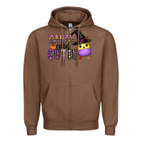Chestnut Candy Corn Cutie Zipper Hoodie - CowhideDigitalArt