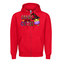 Red Candy Corn Cutie Zipper Hoodie - CowhideDigitalArt