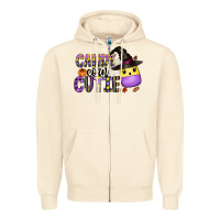Sandshell Candy Corn Cutie Zipper Hoodie - CowhideDigitalArt