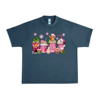 Midnight Navy pink christmas coffee cups Urban Heavy Tee - Zillion Design Studio