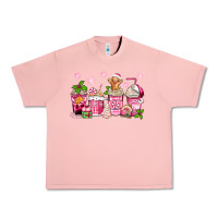 Salmon pink christmas coffee cups Urban Heavy Tee - Zillion Design Studio