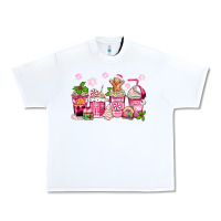 White pink christmas coffee cups Urban Heavy Tee - Zillion Design Studio