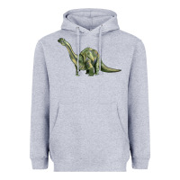 Heather Grey dinosaur brontosaurus Heavyweight Hoodie - Artiststas