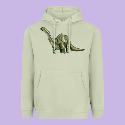 Dinosaur Brontosaurus Heavyweight Hoodie Designed By Artiststas