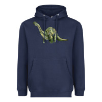 Navy dinosaur brontosaurus Heavyweight Hoodie - Artiststas