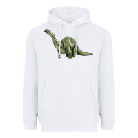 White dinosaur brontosaurus Heavyweight Hoodie - Artiststas