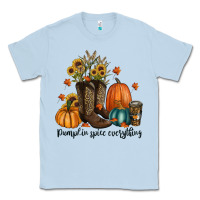 Dusty Blue pumpkin spice everything Classic Tee - RanaPortraitStore