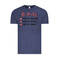 Vintage Denim be pretty strong brave kind Vintage Tee - MaliasSmallBusiness