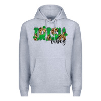 Heather Grey ırısh vibes Premium Hoodie - MaliasSmallBusiness