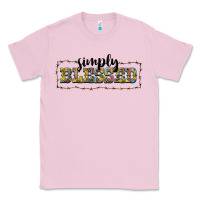 Bubblegum Pink simply blessed Classic Tee - BarkalooDesign