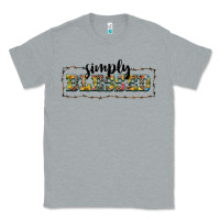 Heather Grey simply blessed Classic Tee - BarkalooDesign