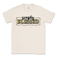 Natural simply blessed Classic Tee - BarkalooDesign