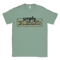 Sage simply blessed Classic Tee - BarkalooDesign
