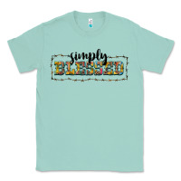 Seafoam simply blessed Classic Tee - BarkalooDesign