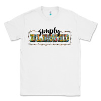 White simply blessed Classic Tee - BarkalooDesign