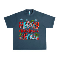 Midnight Navy merry christmas y'all Urban Heavy Tee - Zillion Design Studio