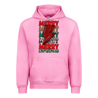 Fuchsia Pink merry christmas lightning bolt Urban Hoodie - MaliasSmallBusiness