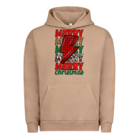 Pigment Burro merry christmas lightning bolt Urban Hoodie - MaliasSmallBusiness