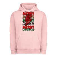Pigment Salmon merry christmas lightning bolt Urban Hoodie - MaliasSmallBusiness