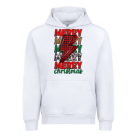 White merry christmas lightning bolt Urban Hoodie - MaliasSmallBusiness