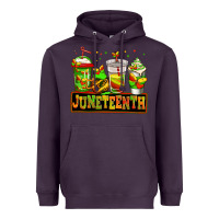 Plum juneteenth afro coffee cups Heavyweight Hoodie - Jasminsmagicworld