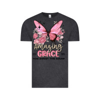 Vintage Black amazing grace how sweet the sound butterfly Vintage Tee - MaliasSmallBusiness