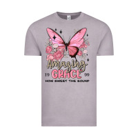 Vintage Zinc amazing grace how sweet the sound butterfly Vintage Tee - MaliasSmallBusiness