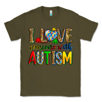 Army Green i love someone with autism Classic Tee - Zillion Design Studio