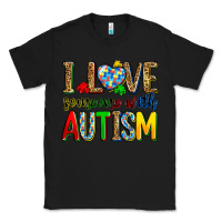 Black i love someone with autism Classic Tee - Zillion Design Studio