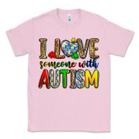 Bubblegum Pink i love someone with autism Classic Tee - Zillion Design Studio