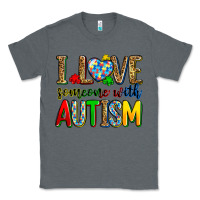 Charcoal Heather i love someone with autism Classic Tee - Zillion Design Studio