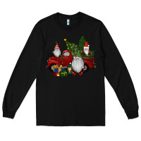 Black christmas gnomes with truck Long Sleeve Tee - RanaPortraitStore