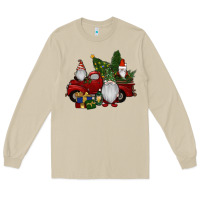 Mushroom christmas gnomes with truck Long Sleeve Tee - RanaPortraitStore