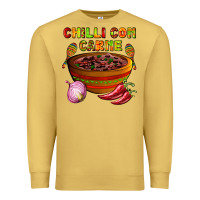 Antique Gold chilli con carne  with chilli pepper Premium Sweatshirt - AdoDesignShop
