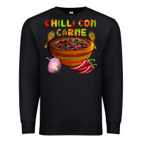 Black chilli con carne  with chilli pepper Premium Sweatshirt - AdoDesignShop