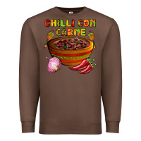 Chestnut chilli con carne  with chilli pepper Premium Sweatshirt - AdoDesignShop