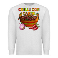 Oatmeal Heather chilli con carne  with chilli pepper Premium Sweatshirt - AdoDesignShop