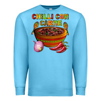 Ocean Blue chilli con carne  with chilli pepper Premium Sweatshirt - AdoDesignShop