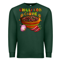 Sports Green chilli con carne  with chilli pepper Premium Sweatshirt - AdoDesignShop