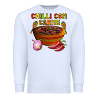 White chilli con carne  with chilli pepper Premium Sweatshirt - AdoDesignShop