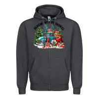 Smoke hanging with my gnomies Zipper Hoodie - FaDigitalArtStudio